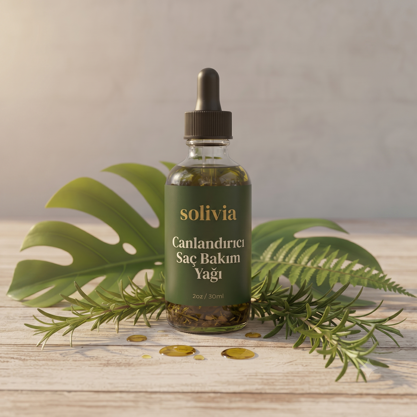 Solivia Canlandırıcı Saç Bakım Yağı